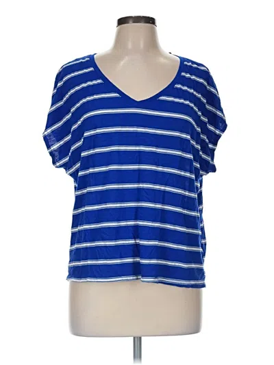 Pre-owned Michael Stars Short Sleeve T-shirt In Blue