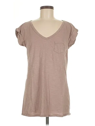 Pre-owned Michael Stars Short Sleeve T-shirt In Brown