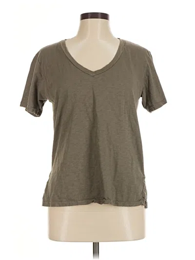 Pre-owned Michael Stars Short Sleeve T-shirt In Brown