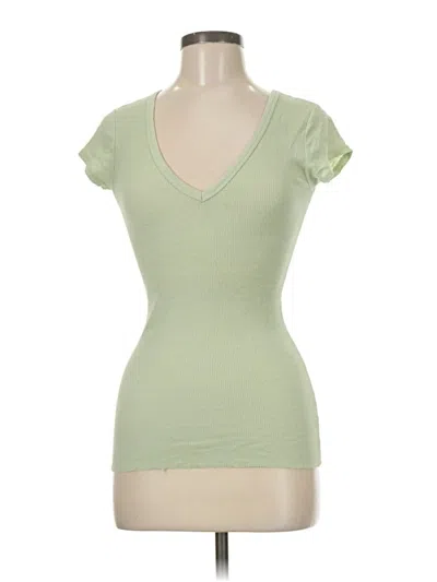 Pre-owned Michael Stars Short Sleeve T-shirt In Green