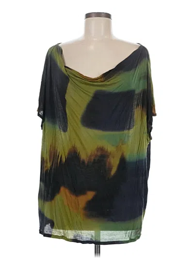 Pre-owned Michael Stars Short Sleeve T-shirt In Green