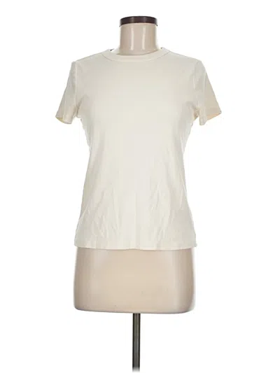 Pre-owned Michael Stars Short Sleeve T-shirt In Ivory
