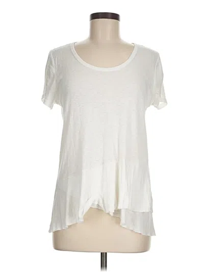Pre-owned Michael Stars Short Sleeve T-shirt In Ivory