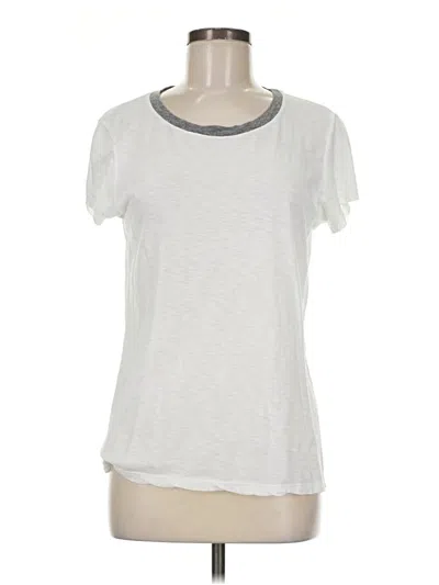 Pre-owned Michael Stars Short Sleeve T-shirt In Ivory