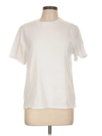 Pre-owned Michael Stars Short Sleeve T-shirt In Ivory