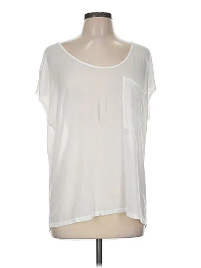 Pre-owned Michael Stars Short Sleeve T-shirt In Ivory