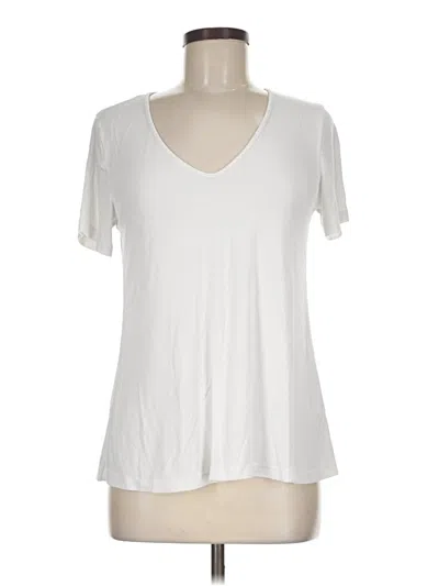 Pre-owned Michael Stars Short Sleeve T-shirt In Ivory
