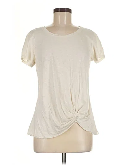 Pre-owned Michael Stars Short Sleeve T-shirt In Ivory