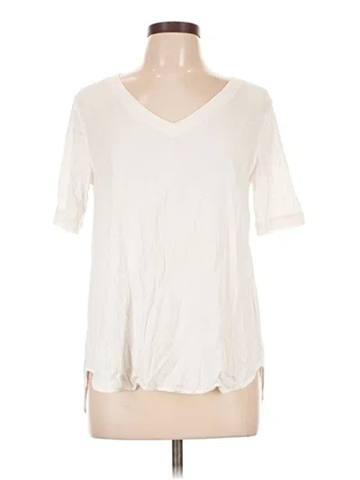 Pre-owned Michael Stars Short Sleeve T-shirt In Ivory