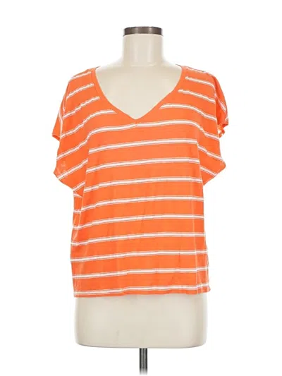 Pre-owned Michael Stars Short Sleeve T-shirt In Orange