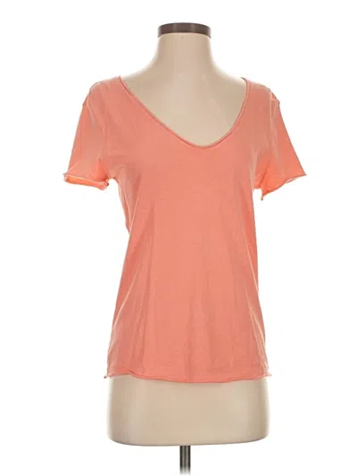 Pre-owned Michael Stars Short Sleeve T-shirt In Orange