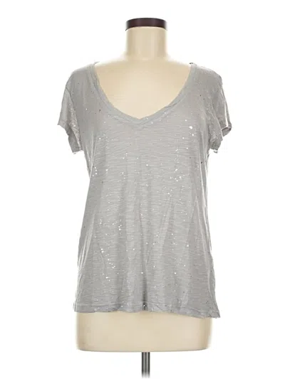 Pre-owned Michael Stars Short Sleeve T-shirt In Silver