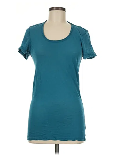 Pre-owned Michael Stars Short Sleeve T-shirt In Teal