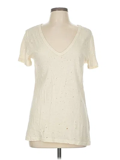 Pre-owned Michael Stars Short Sleeve T-shirt In White