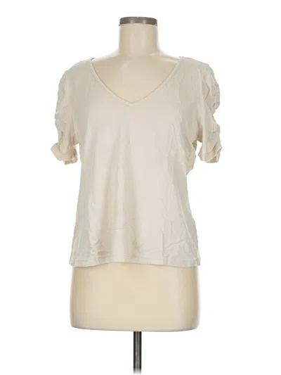 Pre-owned Michael Stars Short Sleeve T-shirt In White