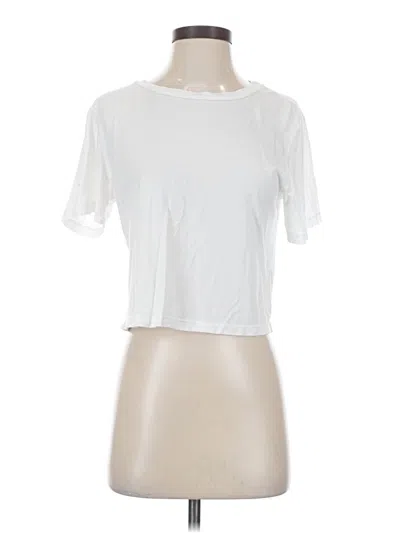 Pre-owned Michael Stars Short Sleeve T-shirt In White