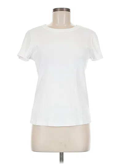 Pre-owned Michael Stars Short Sleeve T-shirt In White