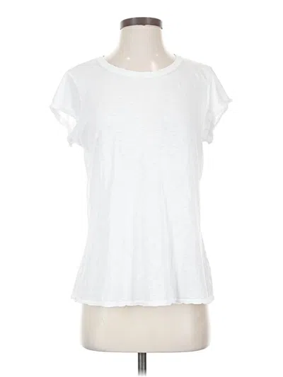 Pre-owned Michael Stars Short Sleeve T-shirt In White