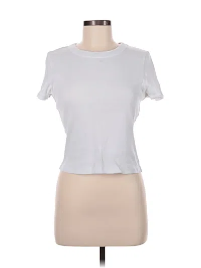 Pre-owned Michael Stars Short Sleeve T-shirt In White