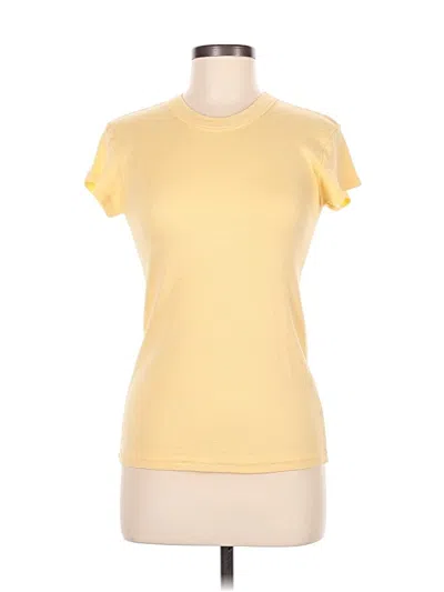 Pre-owned Michael Stars Short Sleeve T-shirt In Yellow