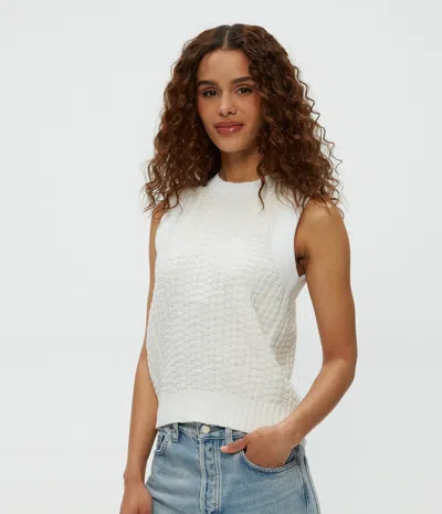 Michael Stars Sia Sleeveless Sweater In White
