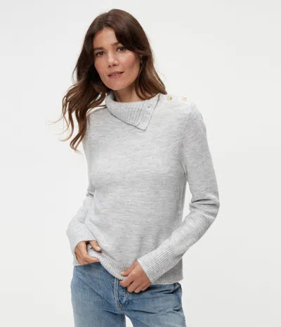 Michael Stars Sienna Turtleneck Sweater In Heather Grey
