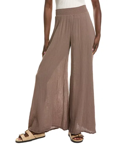 Michael Stars Simba Extra Wide Pant In Brown