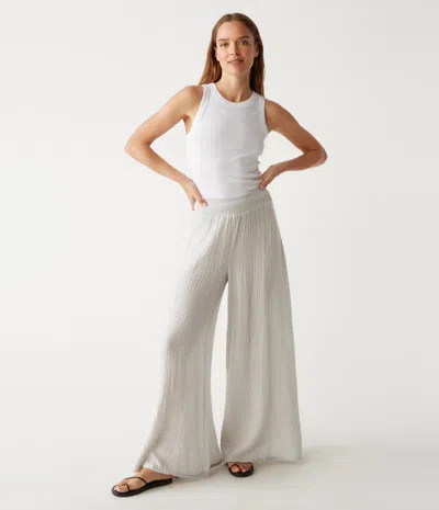 Michael Stars Simba Smocked Waist Pant In Crescent
