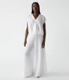 Michael Stars Simba Smocked Waist Pant In White