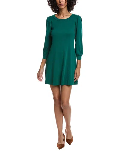 Michael Stars Sinclair Puff Sleeve T-shirt Dress In Green