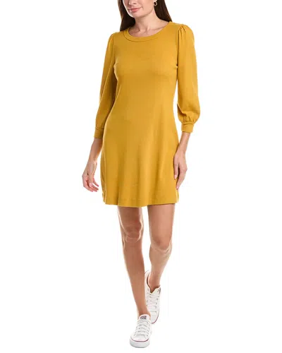 Michael Stars Sinclair Puff Sleeve T-shirt Dress In Orange