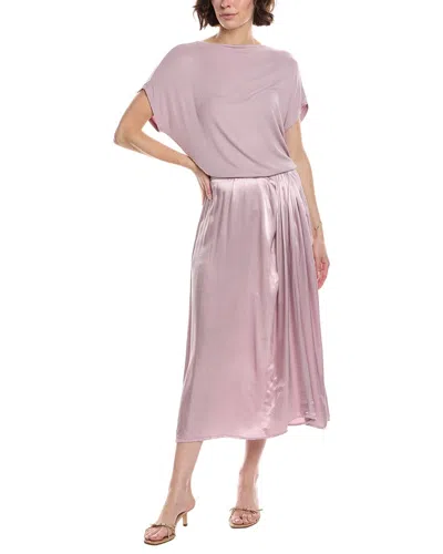 Michael Stars Siobhan Twist Front 2-in-1 Midi Dress In Animal Print