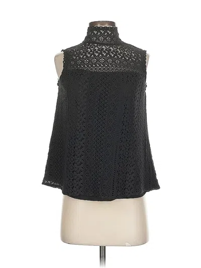 Pre-owned Michael Stars Sleeveless Blouse In Black