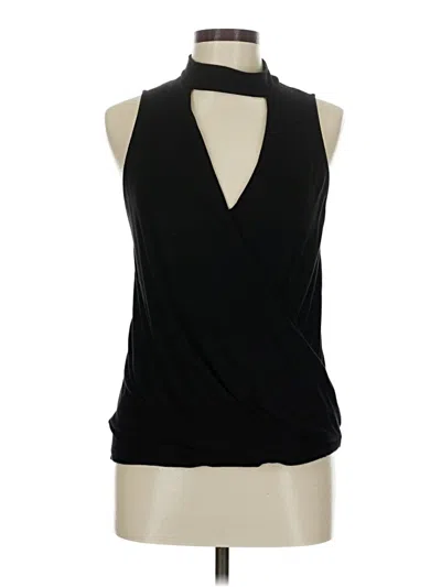 Pre-owned Michael Stars Sleeveless Blouse In Black
