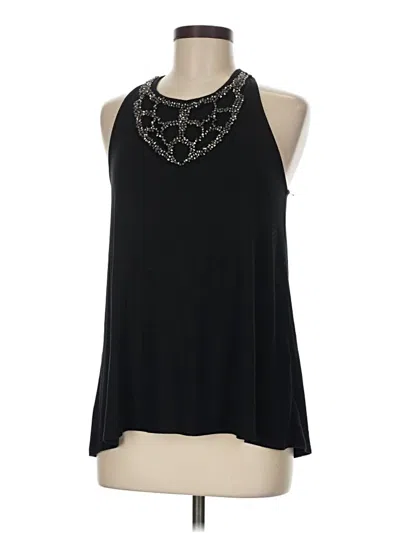 Pre-owned Michael Stars Sleeveless Blouse In Black
