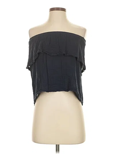 Pre-owned Michael Stars Sleeveless Blouse In Black