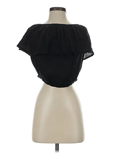 Pre-owned Michael Stars Sleeveless Blouse In Black