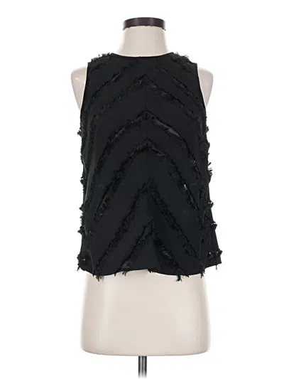 Pre-owned Michael Stars Sleeveless Blouse In Black