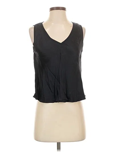 Pre-owned Michael Stars Sleeveless Blouse In Black