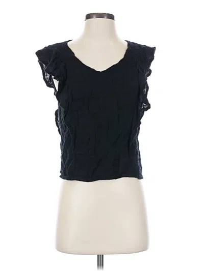 Pre-owned Michael Stars Sleeveless Blouse In Black