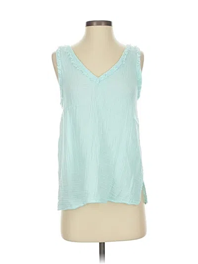 Pre-owned Michael Stars Sleeveless Blouse In Blue