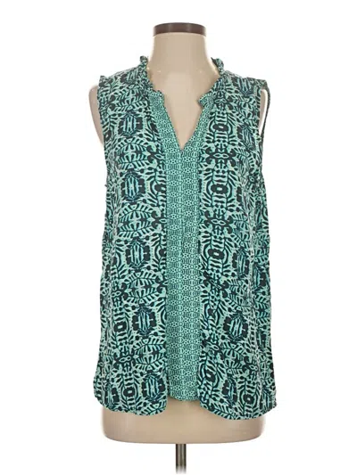 Pre-owned Michael Stars Sleeveless Blouse In Blue