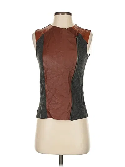 Pre-owned Michael Stars Sleeveless Blouse In Brown