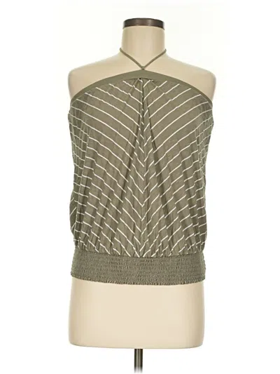 Pre-owned Michael Stars Sleeveless Blouse In Green