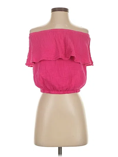 Pre-owned Michael Stars Sleeveless Blouse In Pink