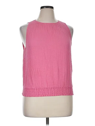 Pre-owned Michael Stars Sleeveless Blouse In Pink