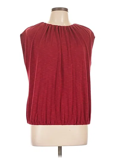 Pre-owned Michael Stars Sleeveless Blouse In Red