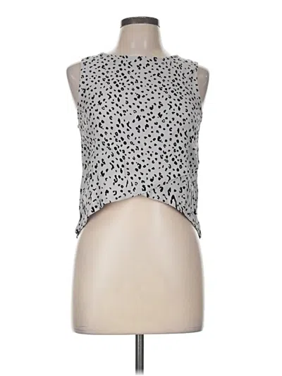 Pre-owned Michael Stars Sleeveless Blouse In Silver