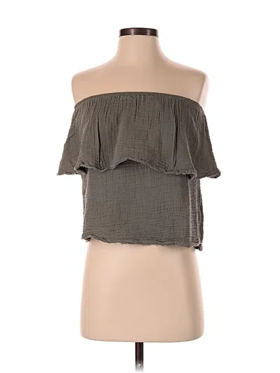 Pre-owned Michael Stars Sleeveless Blouse In Tan