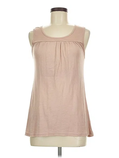 Pre-owned Michael Stars Sleeveless Blouse In Tan